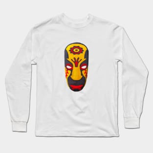 Watercolor tribal mask Long Sleeve T-Shirt